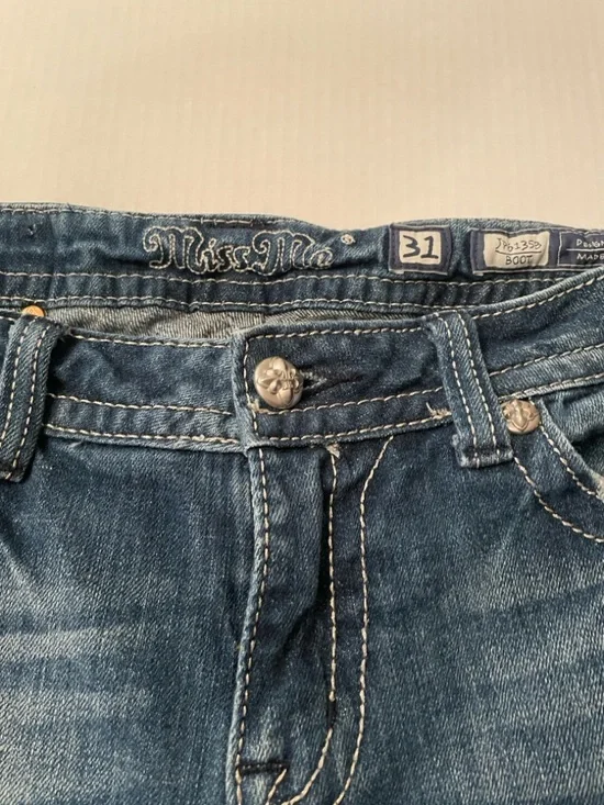 Miss Me Women’s Dark Blue Bootcut Jeans - Picture 12 of 13